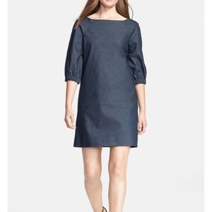 NWOT kate spade  Blousonsleeve Denim Shift Dress