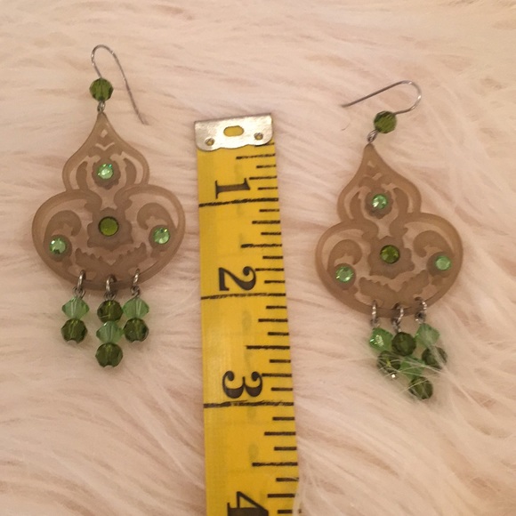 Trina Tarantino green earrings - Picture 3 of 5