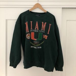 Vintage Miami hurricanes sweatshirt