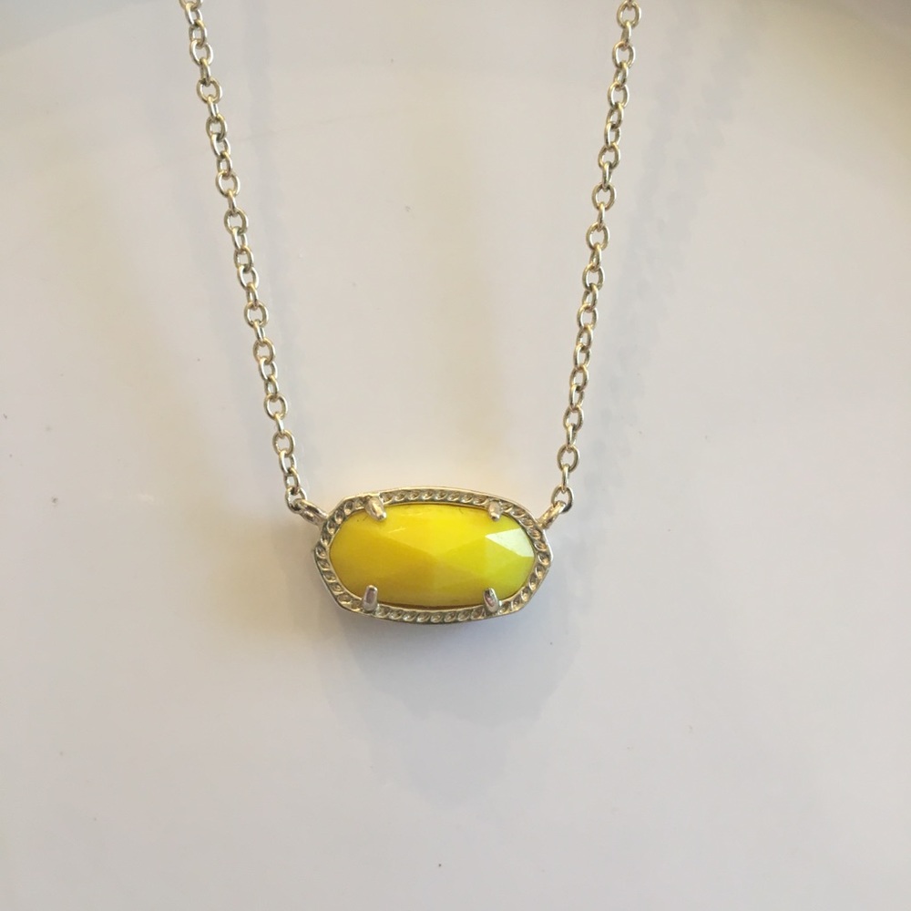 Yellow Kendra Scott Elisa Necklace