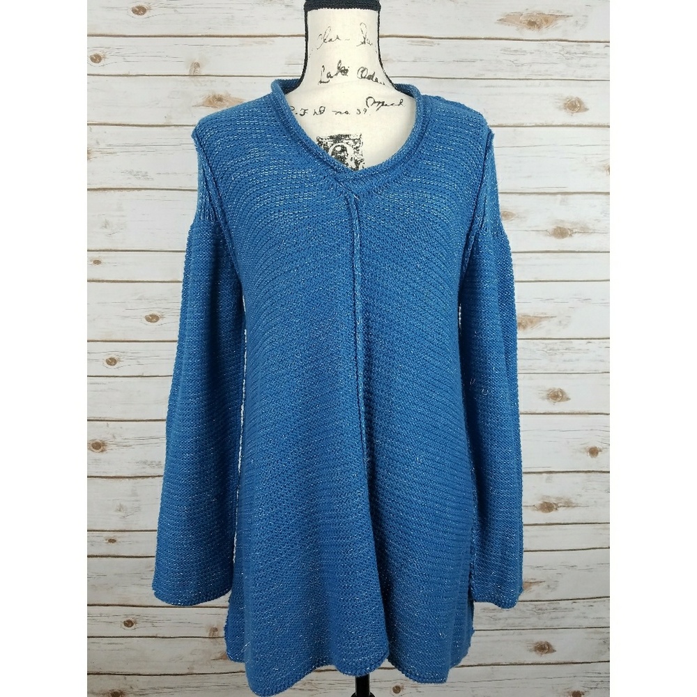 Soft Surroundings Sweater Tunic Puckered Seams