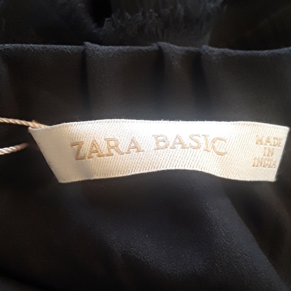 Zara Basic Multi-Layered Dark Grey Skirt - image 4