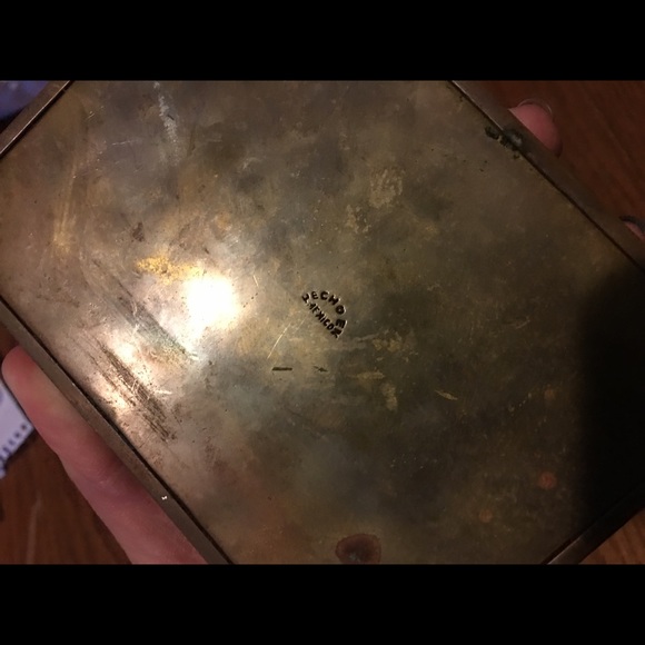 Vintage turquoise Mayan calendar cigarette box - Picture 4 of 4