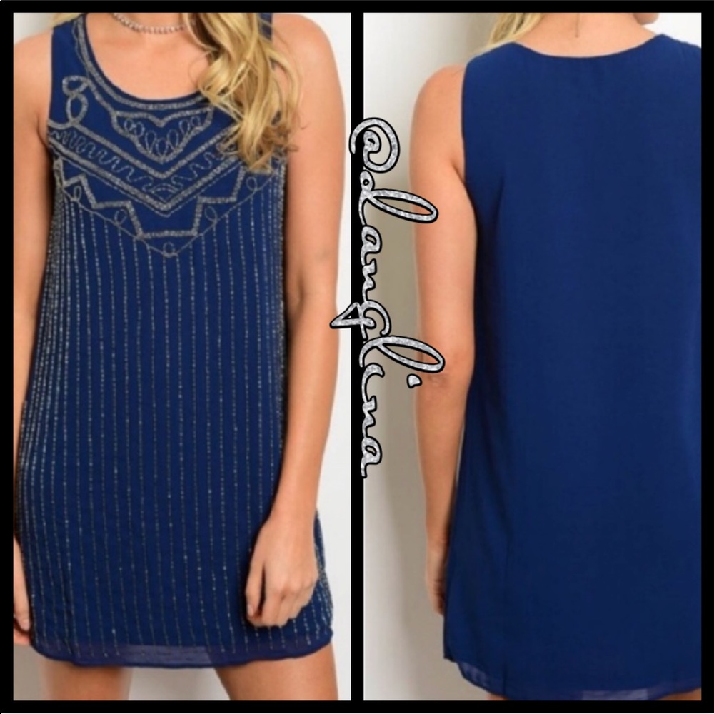 ❣️ Sale was 45$ down sizing ❣️ Cute beaded tunic dress