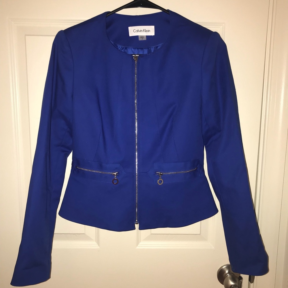 Calvin Klein fitted blazer size 4p