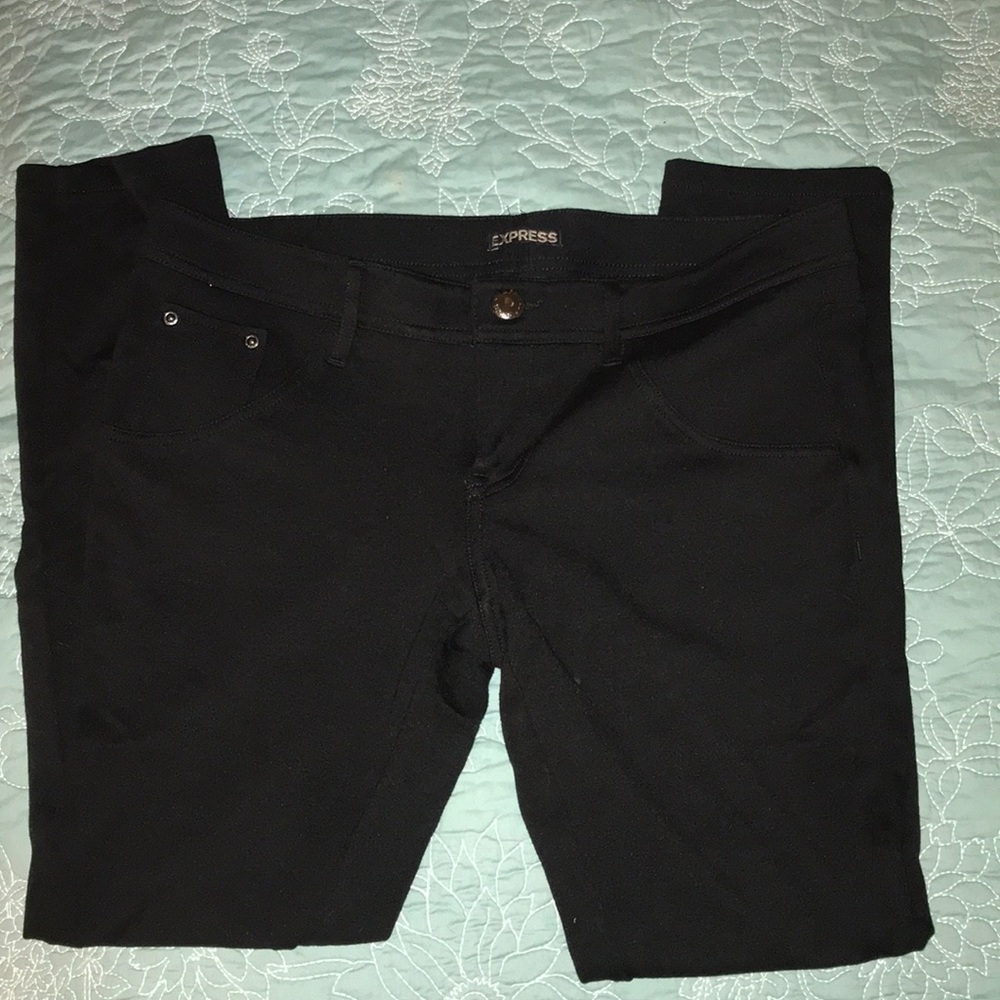 Like new black Express jeggings