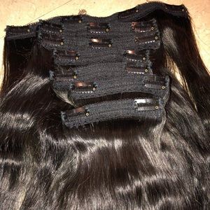 18 inch Milk and blush hair extensions