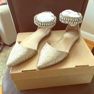 ASOS sequin pointed flats