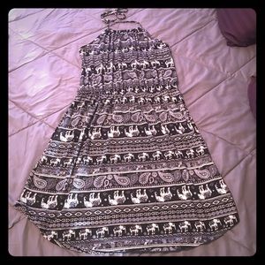 Elephant print sundress