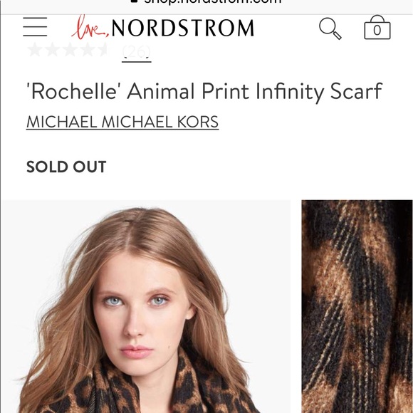 Michael Kors Orange Rochelle Infinity Scarf 🧣 - Picture 3 of 8