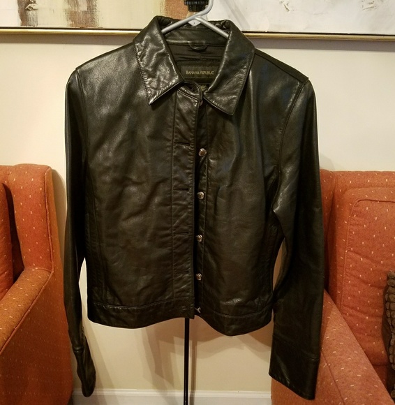 Banana Republic leather jacket - Picture 1 of 7