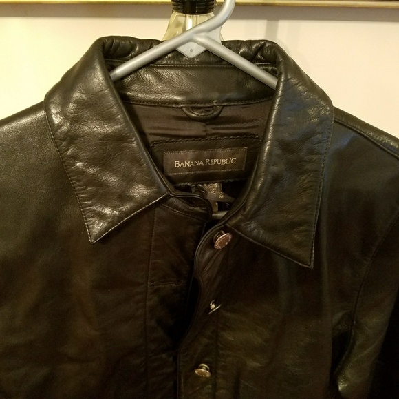 Banana Republic leather jacket - Picture 4 of 7