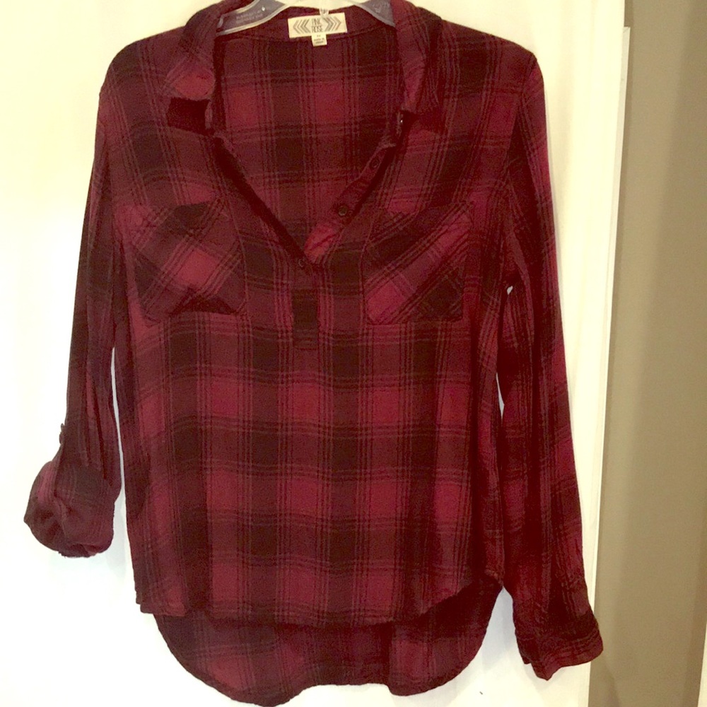 Pull over plaid tunic