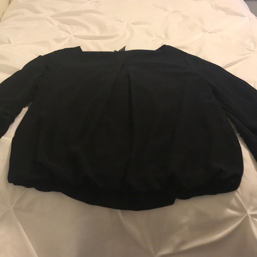 Black Bell Sleeved Blouse