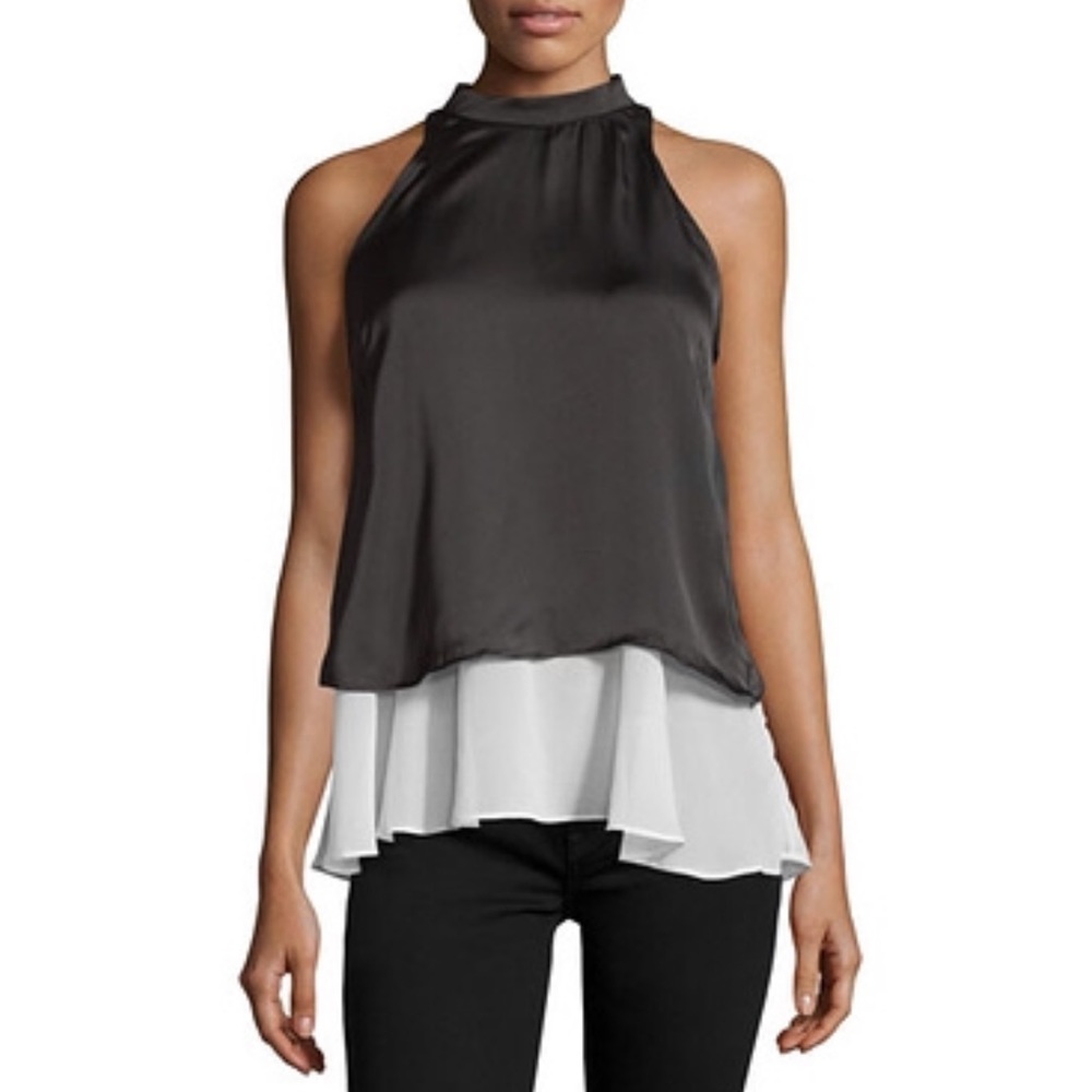 Black & White Philosophy Layered Tank Size S NWT