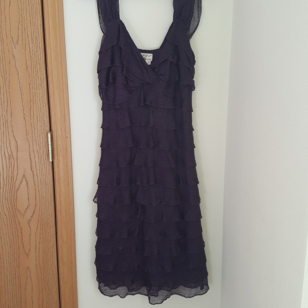 Beautiful purple ruffled dress