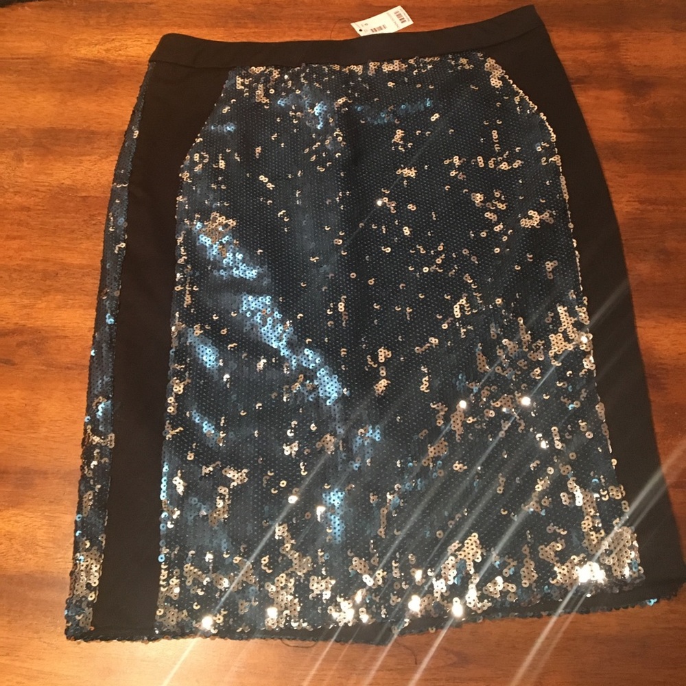 The Limited sparkly sequin holiday pencil skirt; GREAT for holiday parties!