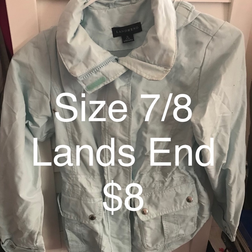 Girls lands end jacket size 7–8