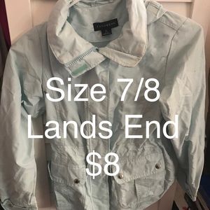Girls lands end jacket size 7–8
