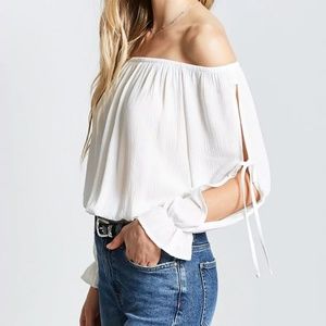 Ambiance Off the Shoulder Flowy Top