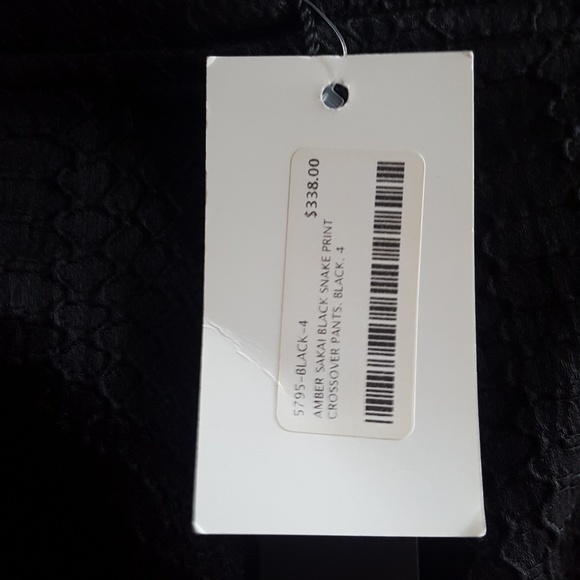 Amber Sakai Snake Embossed Dress Pants - Picture 8 of 8