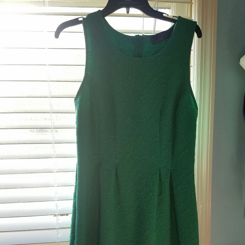 Emerald green skater dress size L