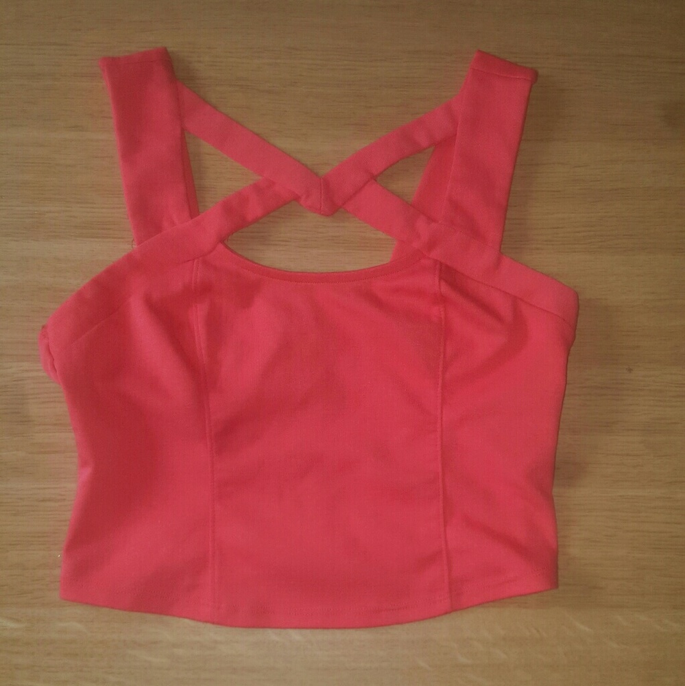 Coral crop top