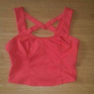 Coral crop top