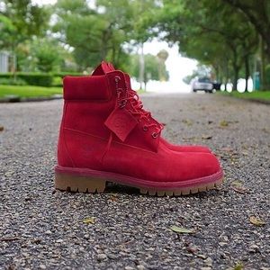 Red Timberland Boots