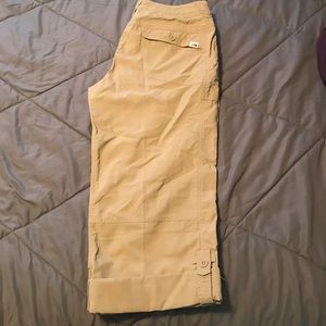 The North Face khaki hiking capris