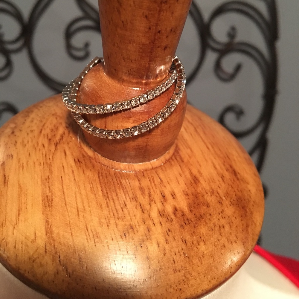 Diamond hoop earrings