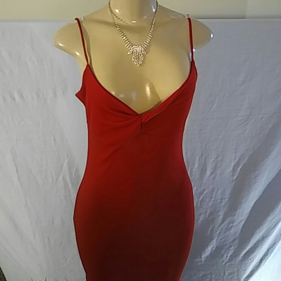 Kitty Womens Red Evening Gown ..Size L - Picture 2 of 8