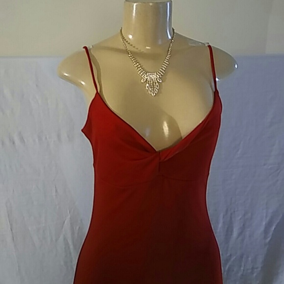 Kitty Womens Red Evening Gown ..Size L - Picture 3 of 8