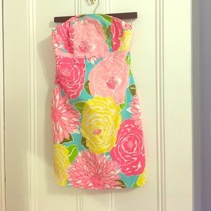 Lilly Pulitzer Vintage Strapless Dress