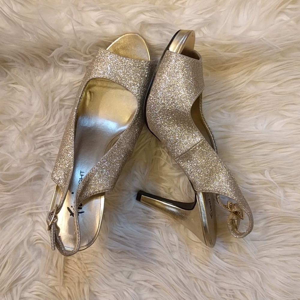 Glittery Gold Heels