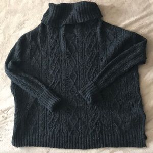 Oversized Free People Charcoal Sweater