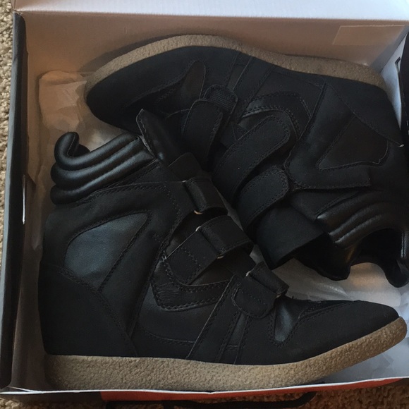 Shoes - Black and tan wedge sneakers Shoes - Black and tan wedge sneakers