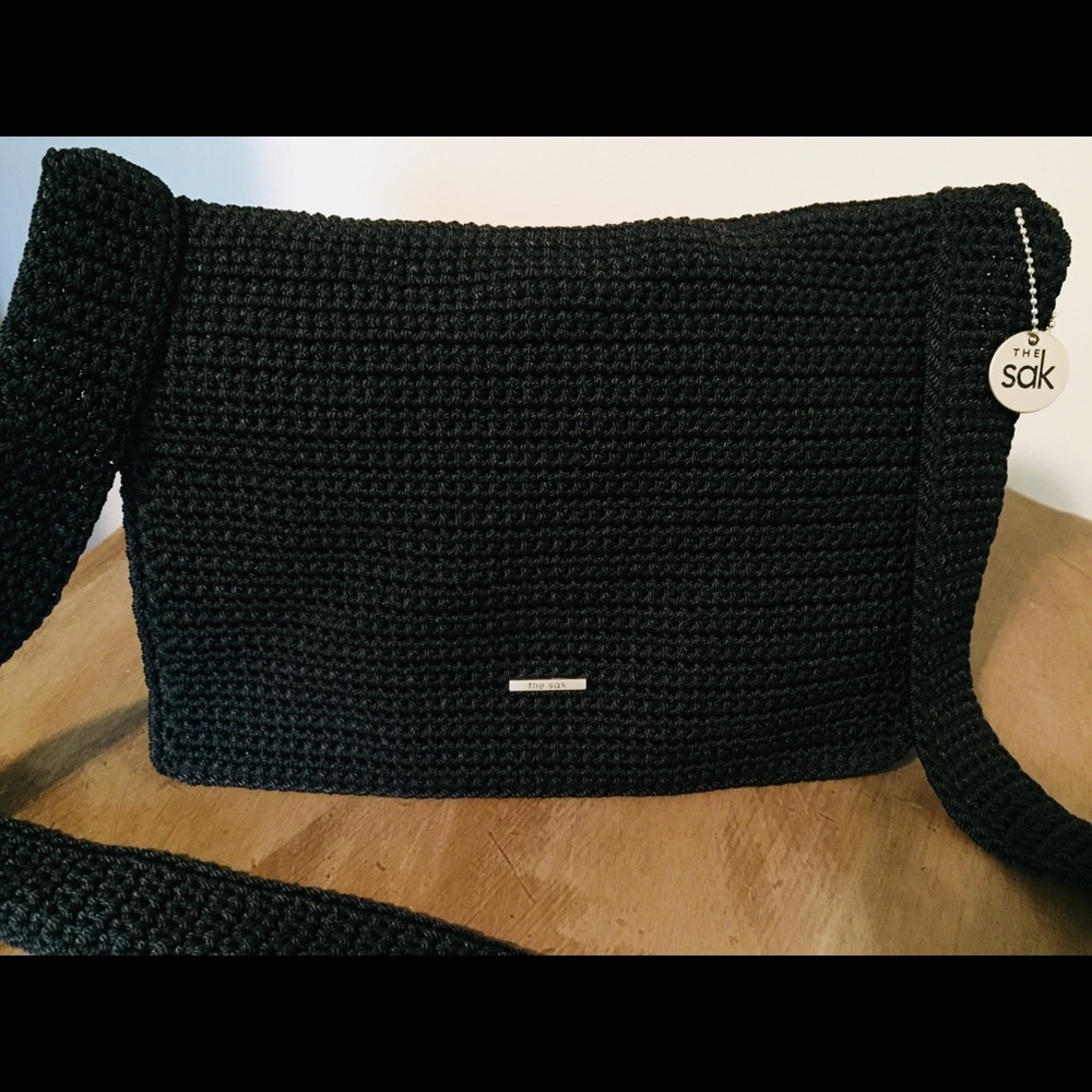 The Sak , black woven Pocketbook