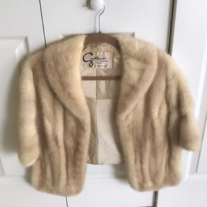Vintage blonde mink stole