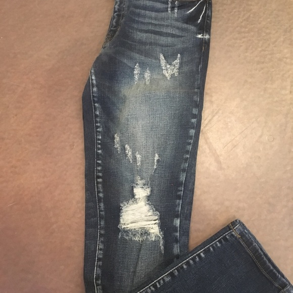 Kan Can Distressed Ankle Skinny - Picture 2 of 6