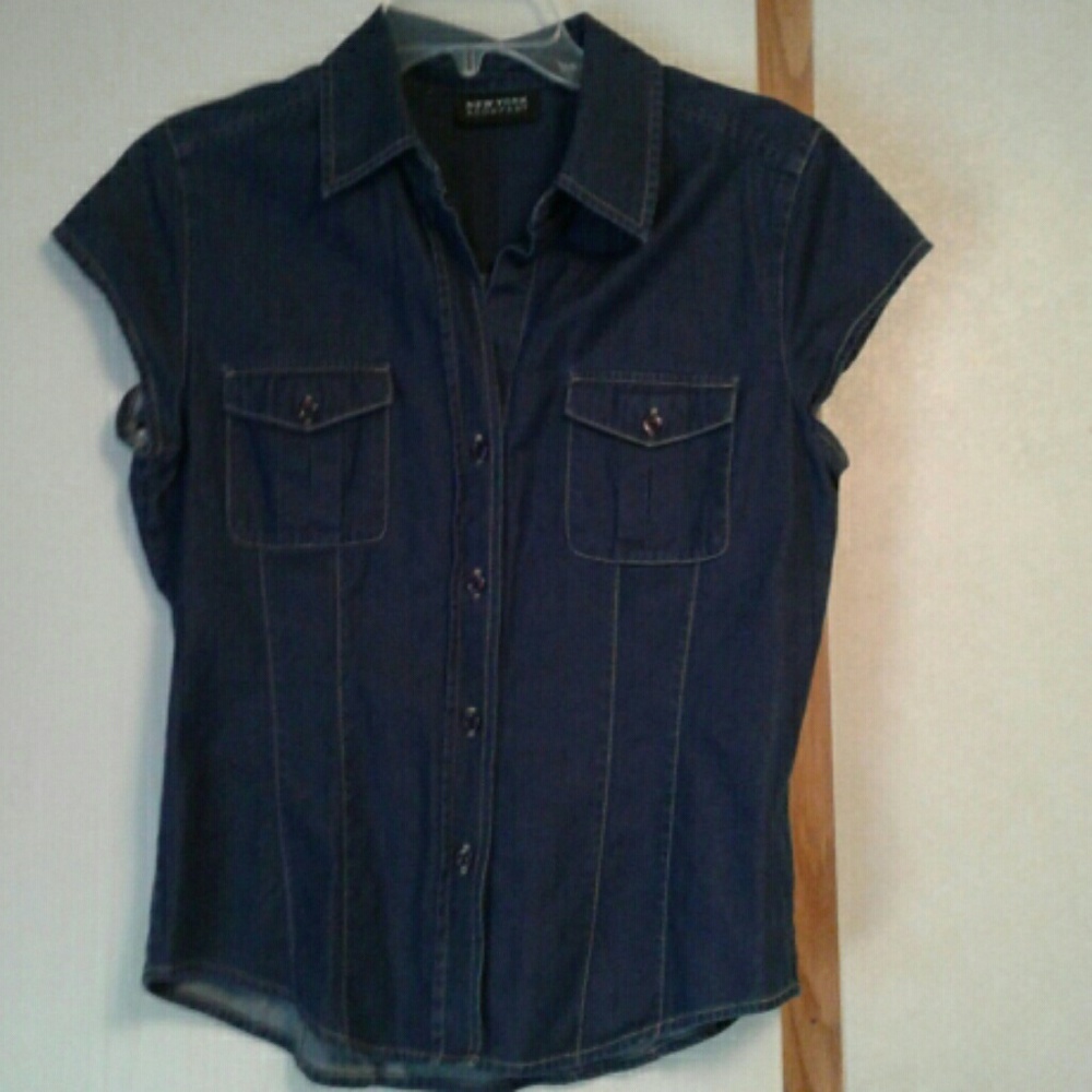 NY and company's denim button down top