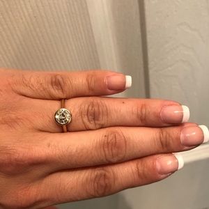 🚫SOLD🚫 6.5mm 1ct equivalent Moissanite 14k Ring