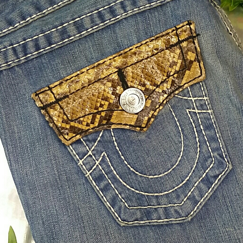 Authentic True Religion Jean w/Real Python Trim