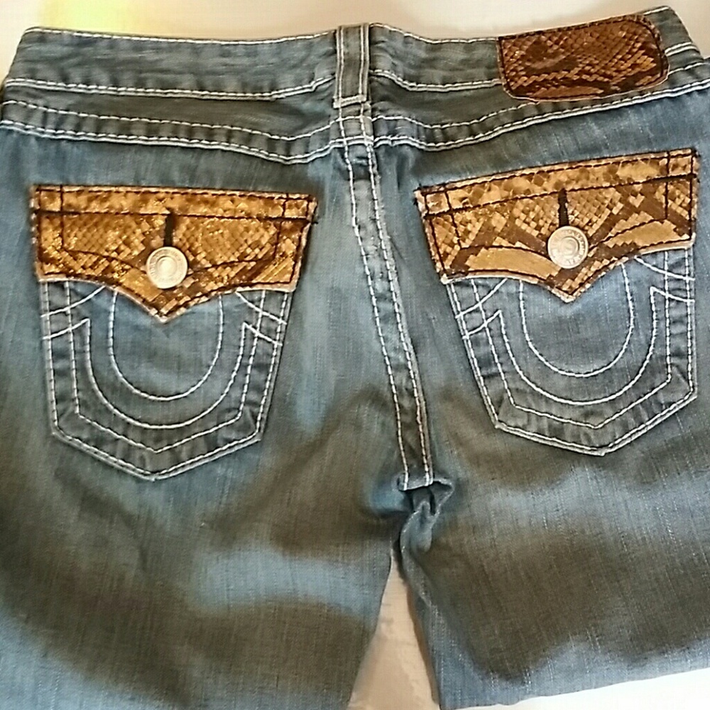 Authentic True Religion Jean w/Real Python Trim - Picture 3 of 7