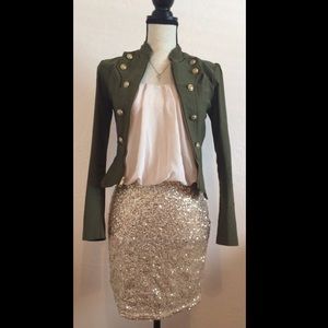 Avec Pink and Gold Dress