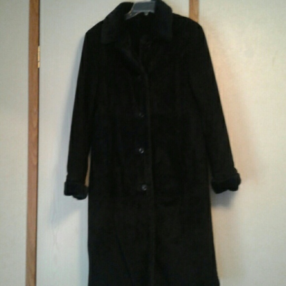 Brooks Brothers Suede Maxi Coat - Picture 1 of 4