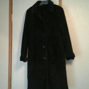 Brooks Brothers Suede Maxi Coat