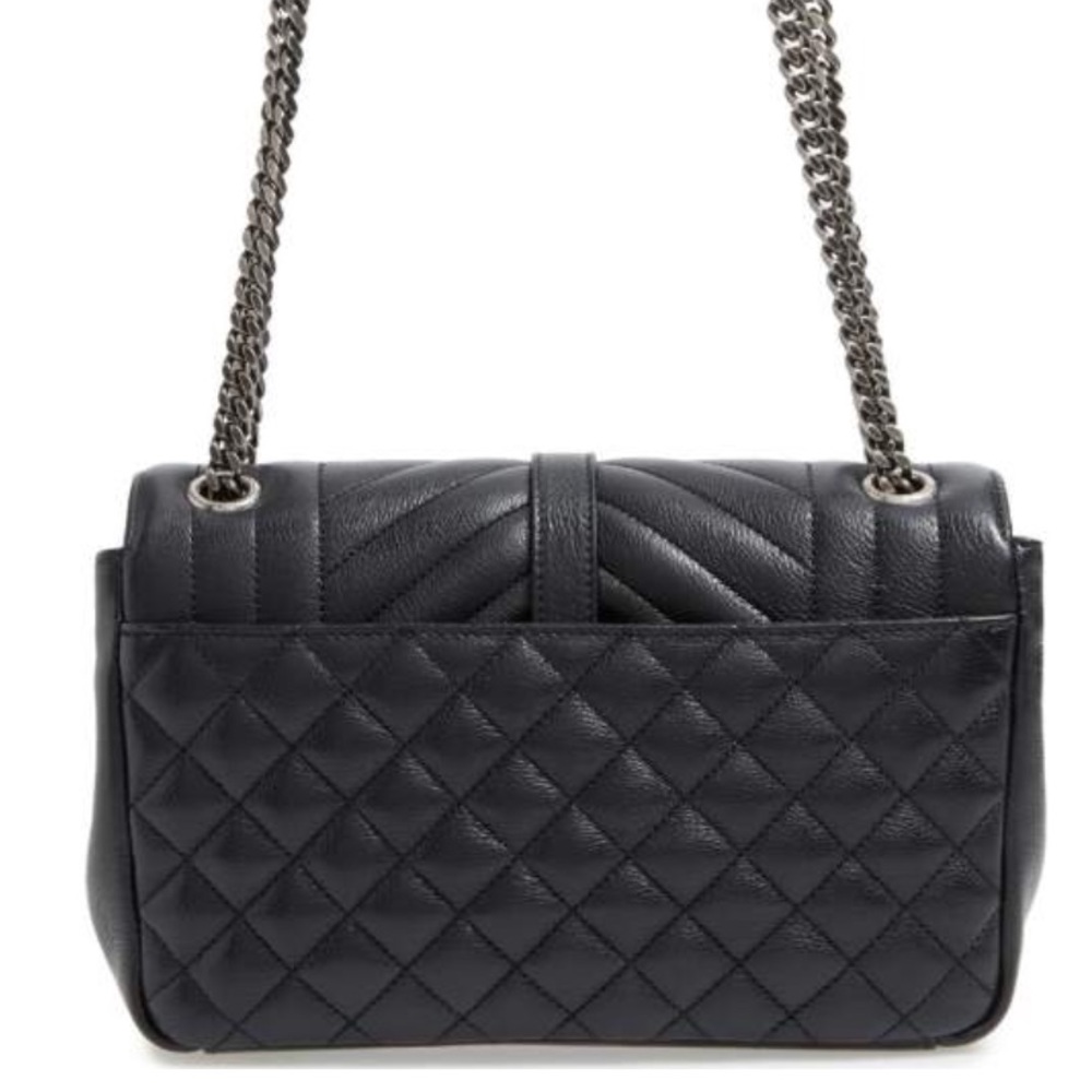 YSL Medium Monogram Quilted Calfskin Shoulder Bag - Picture 7 of 8