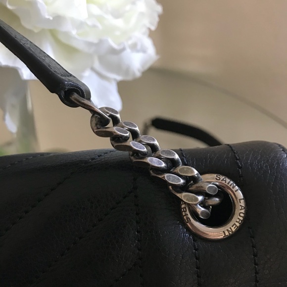 YSL Medium Monogram Quilted Calfskin Shoulder Bag - Picture 3 of 8