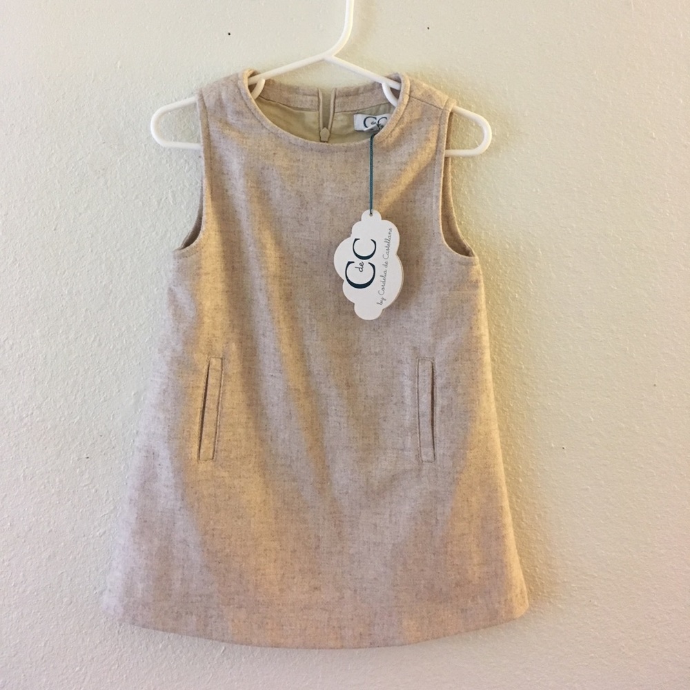 Paris boutique wool girls dress